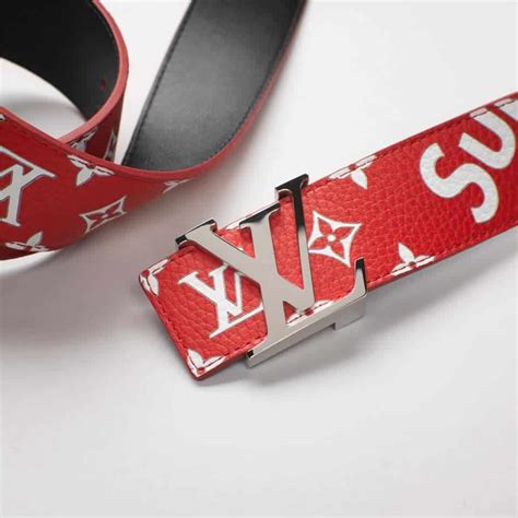 supreme x louis vuitton belt real vs fake|supreme initiales belt.